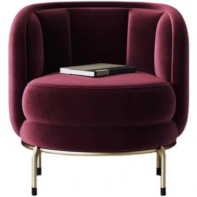 comprar Cadeira de jantar de solo fúcsia luxuosa da mobília do quarto do hotel de veludo online manufacture