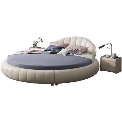 comprar Luxo 2.2m atmosférico redondo do rei Bed 2m do quarto da casa de campo da cama do hotel da tela online manufacture