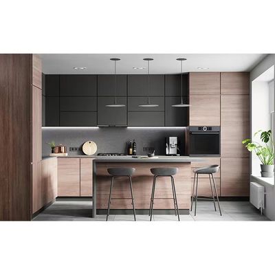 comprar Armário de cozinha moderno integral do hotel do armário da madeira maciça online manufacture