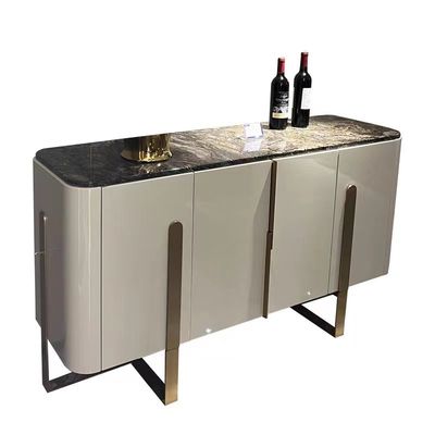 comprar Armários luxuosos do aparador da cara de mármore com refrigerador das bebidas online manufacture