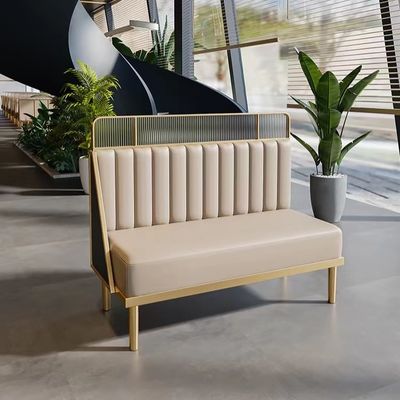 comprar Tabela de assentamento do mármore do metal do couro da combinação da cabine luxuosa do restaurante online manufacture
