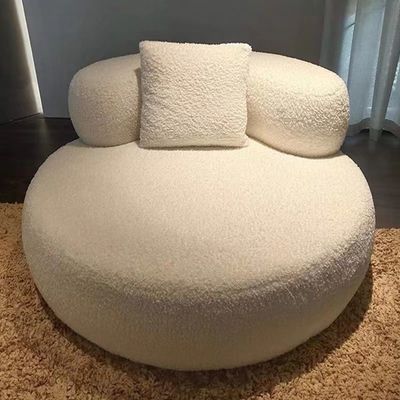 comprar Velo redondo de Sofa Bedroom Hotel Modern Lamb do Banquette da sala de visitas em volta do sofá de Seat online manufacture