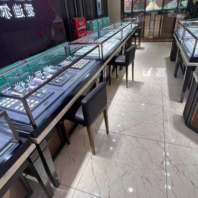 comprar Armários de exposição luxuosos da parte alta da alameda do hardware dos armários de exposição da anti oxidação online manufacture