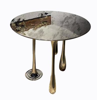 comprar Da mesa de centro dourada de aço inoxidável da entrada de estofamento anti oxidação online manufacture