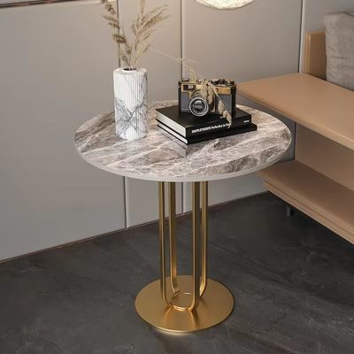 comprar A faceta simples da tabela da placa da rocha da mobília de aço inoxidável do quarto do hotel do suporte deu forma online manufacture