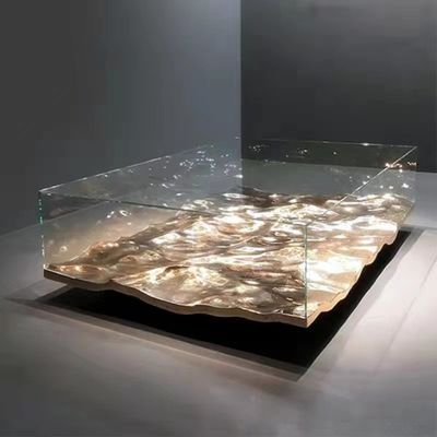 comprar Mobília de vidro moderada de mármore preta luxuosa da mesa de centro para o hotel online manufacture