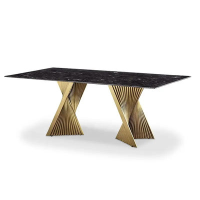 comprar Mesa de jantar moderna de Art Natural Marble Metal Base da mobília superior do restaurante do hotel online manufacture