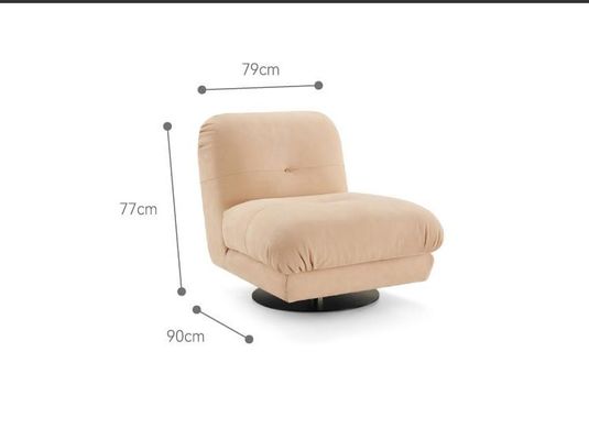 comprar Cadeira de sala de estar geada simples do giro de couro da mobília da entrada do hotel da parte alta única online manufacture