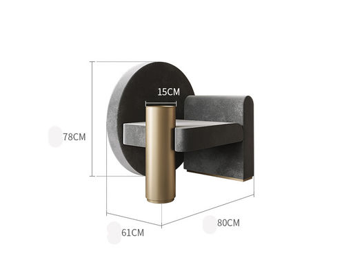 comprar Cadeira de sala de estar criativa do metal de veludo da recepção da mobília da entrada do hotel da forma online manufacture