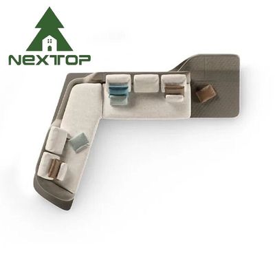 Bom preço Sofá de Esquina de hóspedes do hotel Escritório de vendas Área de recepção Sofá de negociação em forma de L em linha