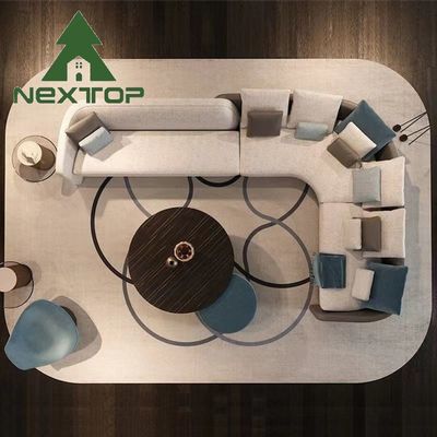 Bom preço Solução única Tecido Sofá Design Arte Italiana Design Sala de estar Set de canto em linha