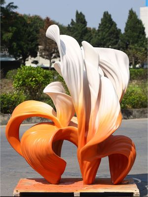 comprar Base de mármore de escultura de flor de fibra de vidro online manufacture