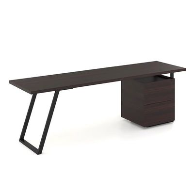 Bom preço Mesa grande de 2m do chefe com cadeira giratória de costas altas em linha