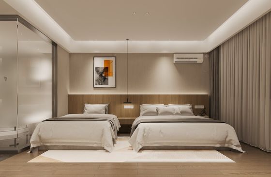 comprar Projeto de personalização de acabamento de madeira para móveis de quartos de hotel internacionais online manufacture
