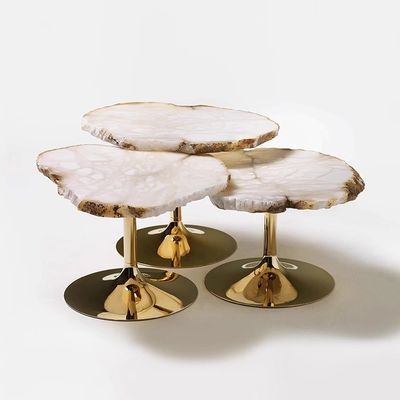 comprar SUS 304 Tabela de café de pedra de neve de forma irregular online manufacture