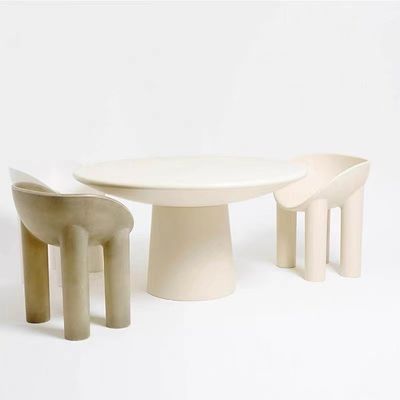 comprar Art Elephant Legs Hotel Mesa de café Fibra de vidro Simples cadeiras de mesa redonda online manufacture