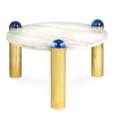 comprar Arte Pós-moderna Mesa de Café Redonda de Marmore Hotel Mesa de Chá de Aço Inoxidável online manufacture