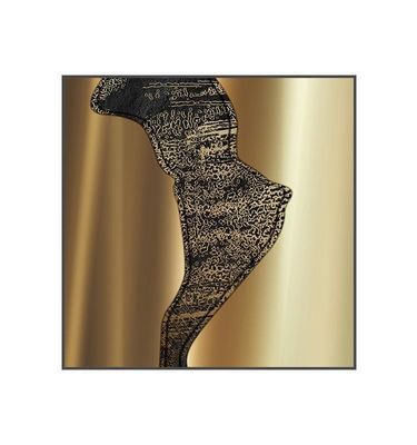 comprar Custom Golden Premium Square Wall Art Hotel Entrance Metal Decor Mural online manufacture