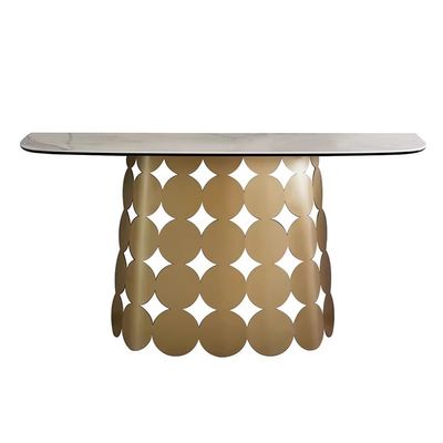 comprar Luxury Hotel High-End Aço Inoxidável Mesa de entrada de ouro de mármore online manufacture