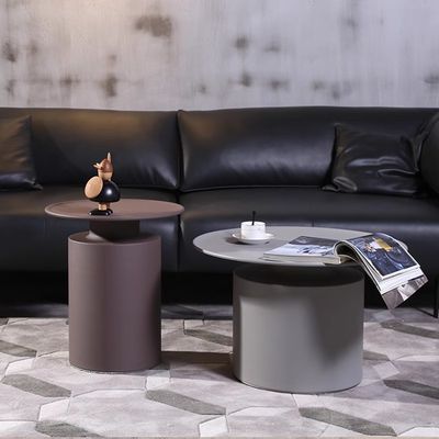 comprar Hotel de cinco estrelas Arte de aço de carbono mesa redonda de canto quarto de hóspedes mesa ao lado da cama online manufacture