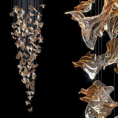 comprar DALI Pendentes de escurecimento Iluminação de teto de design acrílico elegante para hotel moderno online manufacture