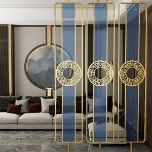 comprar Decoração de hotel decoração de interior minimalista moderna tela de aço inoxidável online manufacture