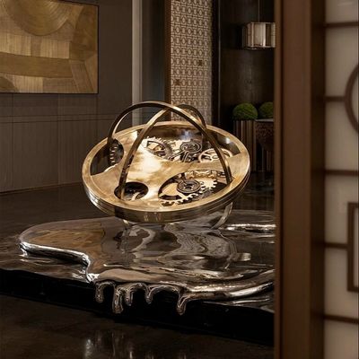 comprar Clock Art Criação Metal escultura com teto Design pendurado para hotel online manufacture