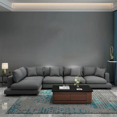 Grupo nórdico de Sofa Fabric Latex Hotel Sofa da tela da casa de campo comercial