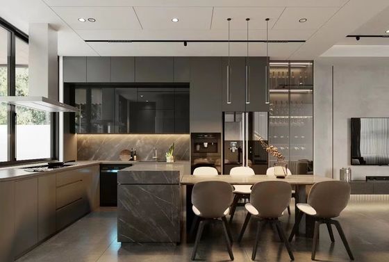 Bom preço A mesa de jantar de mármore feita sob encomenda ajustou o assento moderno do Banquette do restaurante do hotel em linha