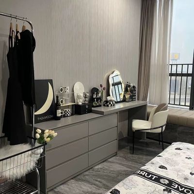 Da tabela moderna da composição da placa da rocha tabela de molho luxuosa com o quarto do hotel das gavetas