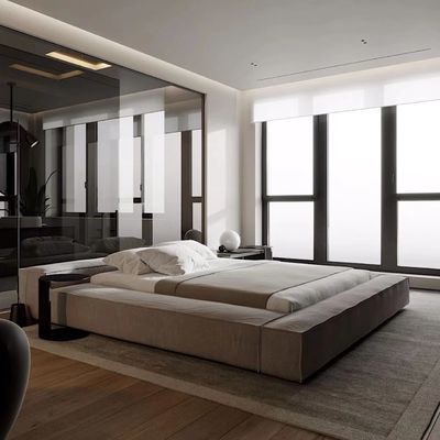 Rei moderno Bed da madeira maciça da cama de casal clássica do hotel