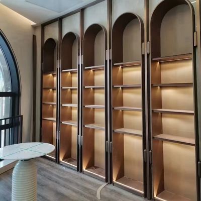 Sala de hotel moldando integrada feita sob encomenda dos armários de aço inoxidável modernos da sala de hotel