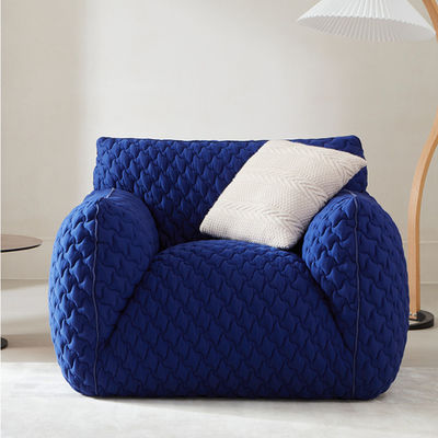 Bom preço Sofá da tela de Sofa Modern Single Blue Linen da sala de espera do hotel das férias em linha
