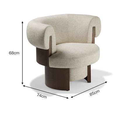 Bom preço Cadeira do lazer da tela de Sofa Living Room Creative Single da madeira maciça do apartamento em linha
