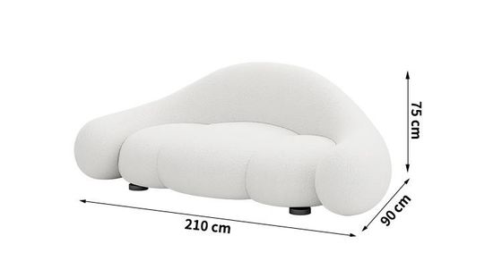 Sofá curvado criativo de Sofa Luxury Modern Reception Guest da sala de visitas