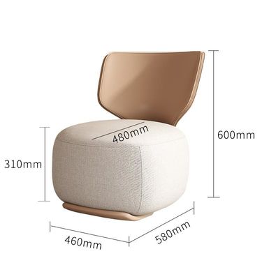 Hotel moderno luxuoso único Sofa Chair Fabric Leisure Chair da forma nórdica
