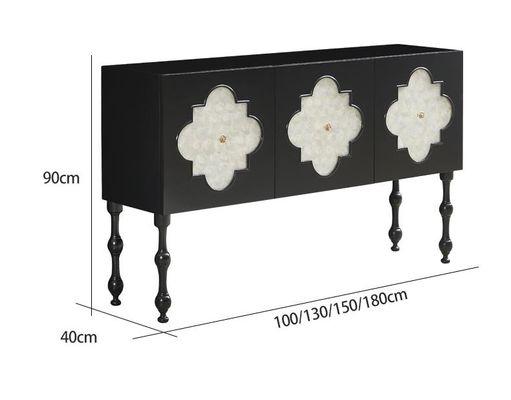 Bom preço Madeira maciça americana feita sob encomenda Shell Decorative Cabinet dos armários modernos da sala de visitas em linha