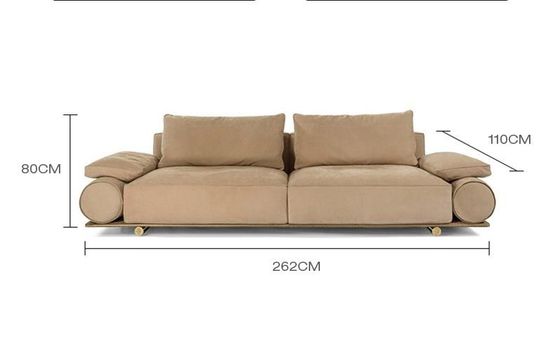 Tela Sofa Environmentally Friendly da sala de visitas da casa de campo de Visionnaire do italiano