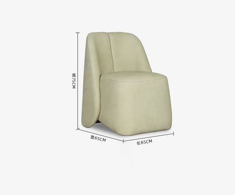 Veludo de 5 estrelas minimalista único Sofa Chair preguiçoso da mobília da entrada do hotel