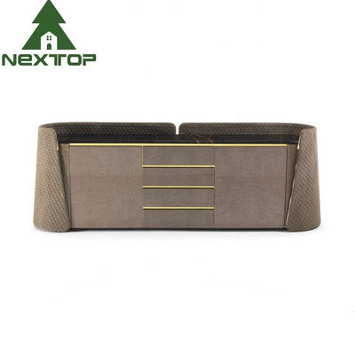Conjunto de suporte para TV de 75 polegadas Moderno Metal Luxo Móveis de quarto Tampo de mármore Armário de armazenamento