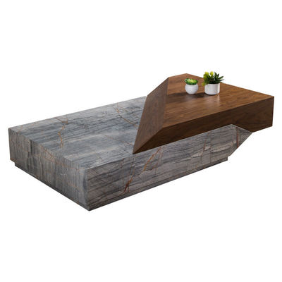 Lâmpada de mesa de café de madeira maciça de mármore criativo Mobiliário de estilo italiano de luxo