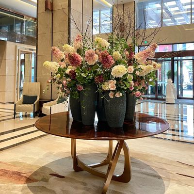 Ornamento de Vaso Premium Arranjo de Flores de Hotel Floral Decorativo