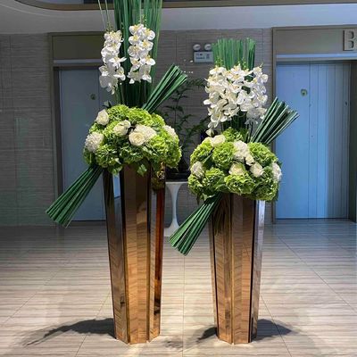 Bottle de planta de aço inoxidável dourado para hotel