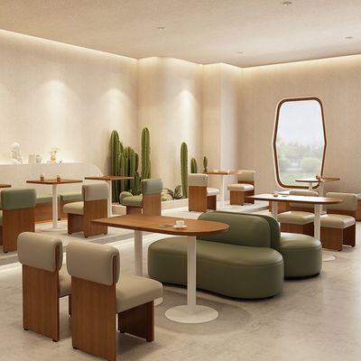 High End Besopke Sofá de lazer Mesa de café Set de combinação gratuito Cor verde bege