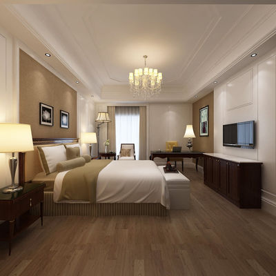 Mobiliário de quarto de hotel de 5 estrelas luxuoso para área de negócios
