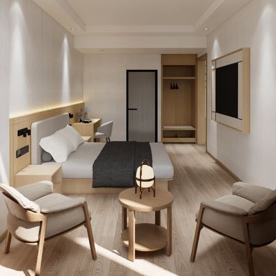 Mobiliário de quarto de hotel de alta qualidade Painel ecológico de couro artificial