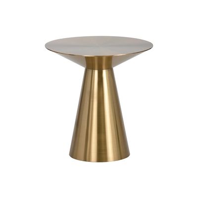 Sofá de luxo Mesa de lado Quadro de lado Mesa de canto redonda de metal Moderno Pequeno