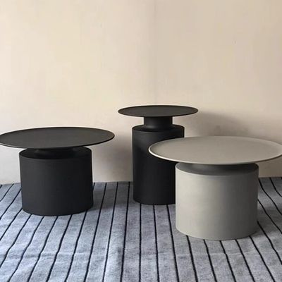 Modern Carbon Steel Iron Round Corner Table Sala de dormir Mesa ao lado da cama