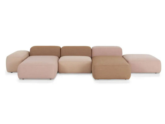 Sofá de tecido modular personalizado com cobertura removível para salão de hotel