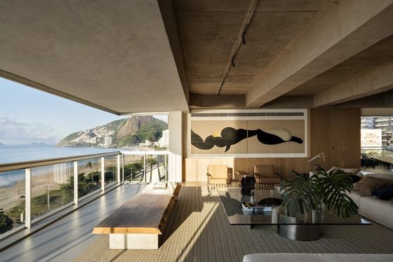 Casa inteira sob medida Quarto com vista para o mar Hotel Resort Mobiliário de madeira